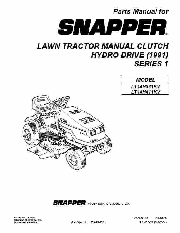 Snapper Lawn Mower LT14H331KV-page_pdf